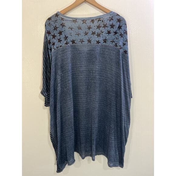 Johnny Was Pete & Greta Oversized Tunic Top XS Grunge Slouchy Boho Minimalist - Picture 2 of 15